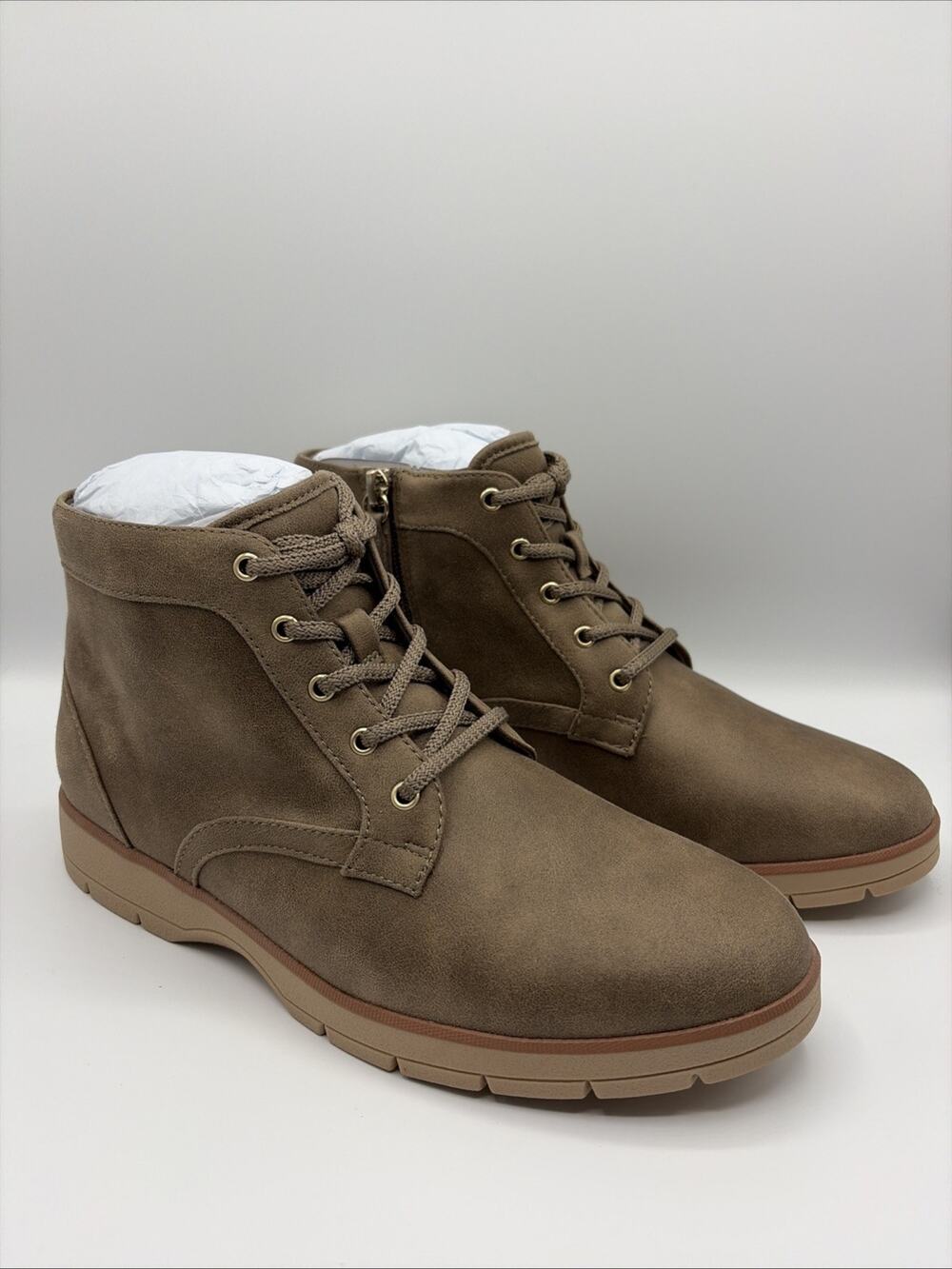 Dr. Scholl’s Northstar Ankle Women’s Boot Beige Brown Taupe Size 8 US NWOB